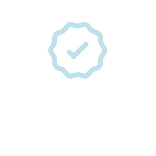 13 Agreement_1 Two hands shaking below a checkmark badge, symbolizing agreement and trust.